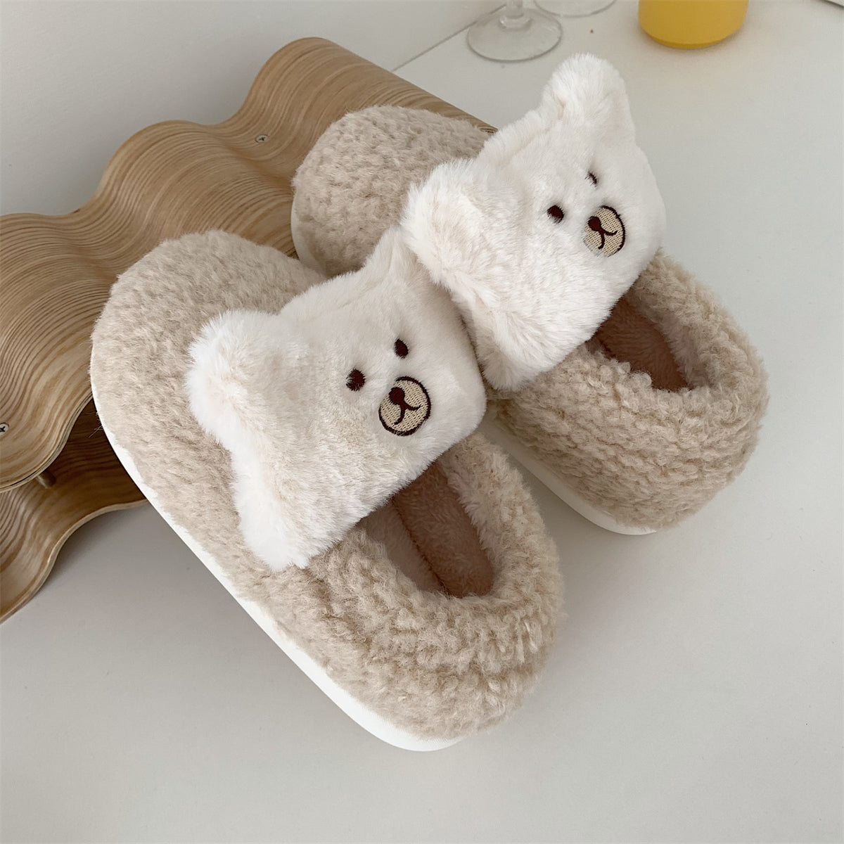 Women's Plush Bag Heel Cotton Shoes