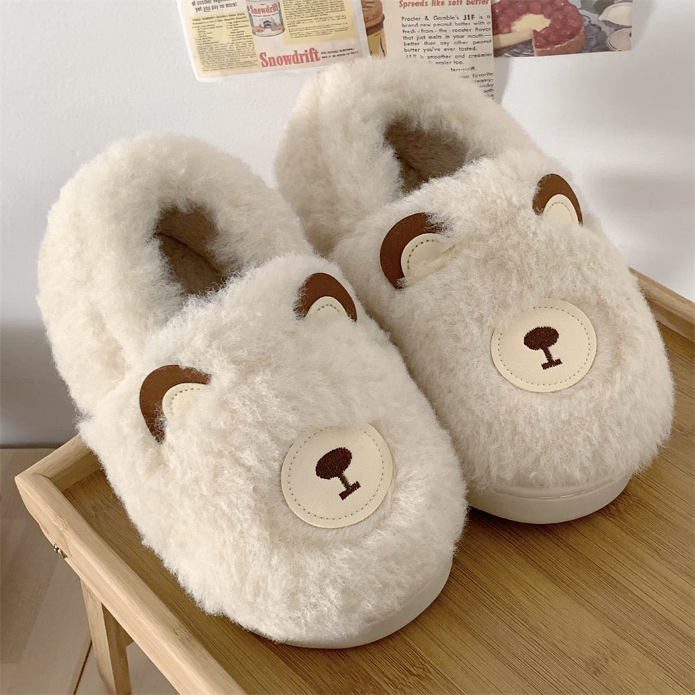 Women's Plush Bag Heel Cotton Shoes