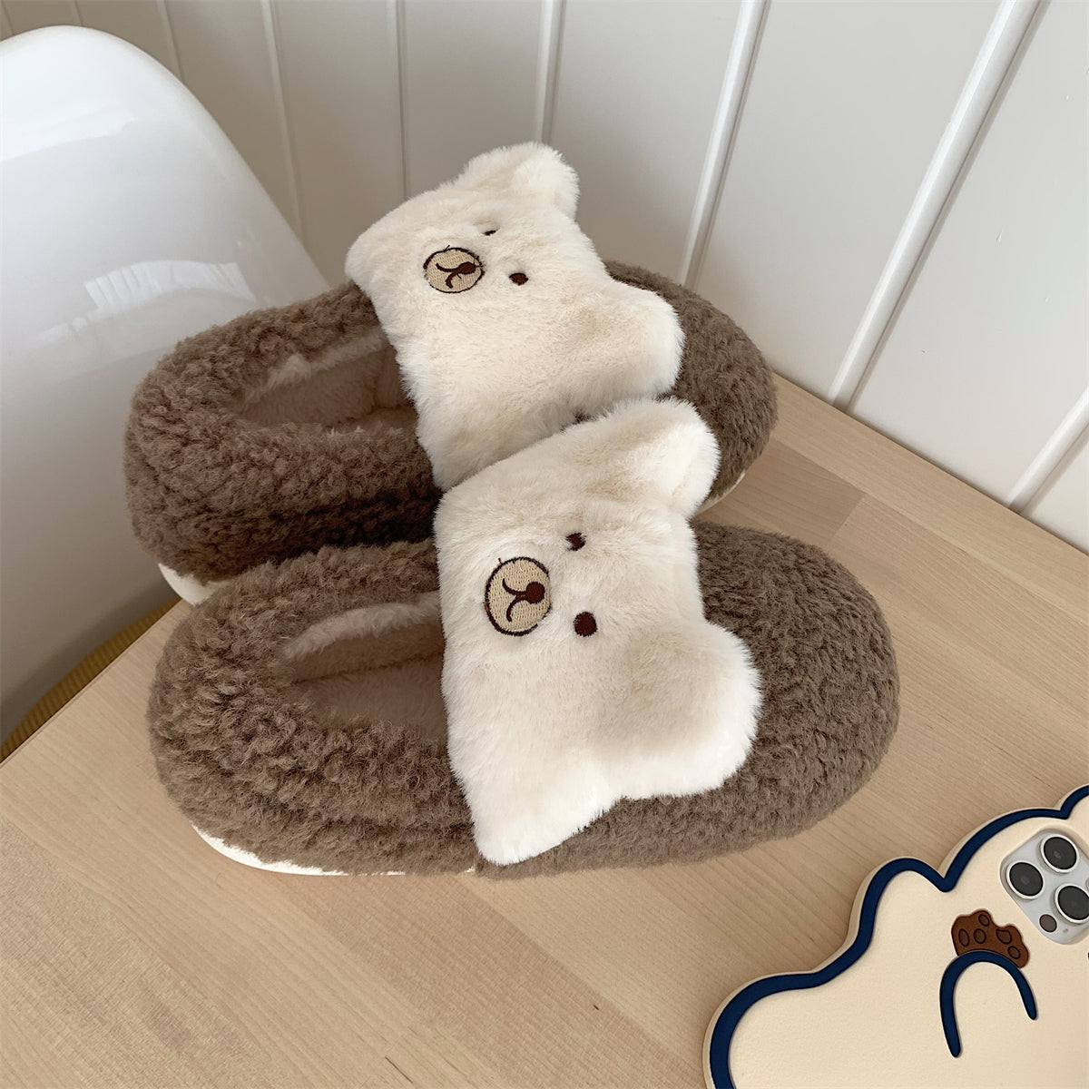 Women's Plush Bag Heel Cotton Shoes
