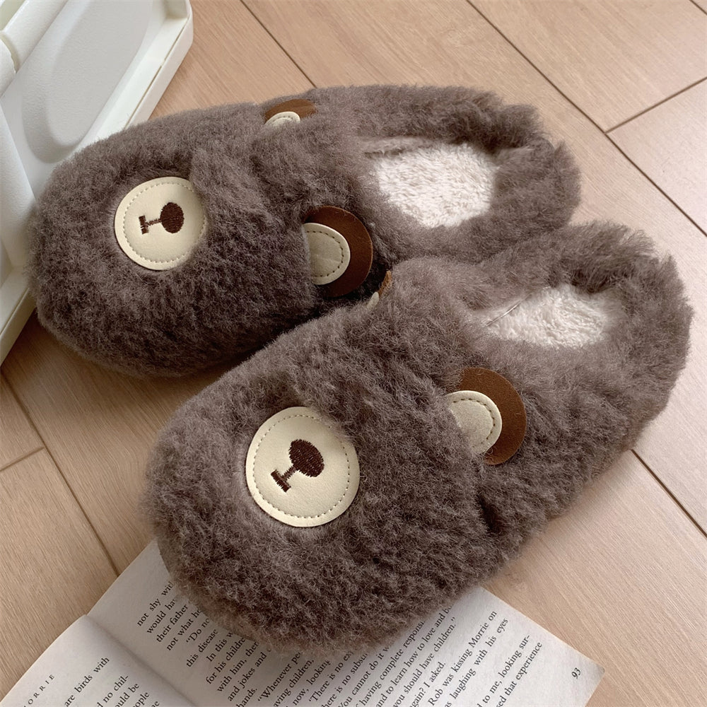 Women's Plush Bag Heel Cotton Shoes