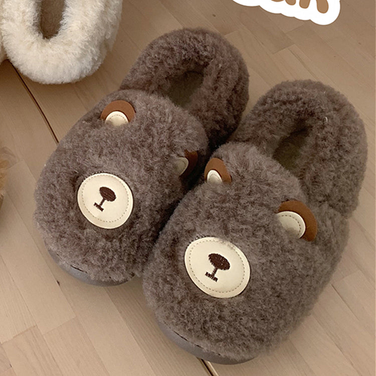 Women's Plush Bag Heel Cotton Shoes