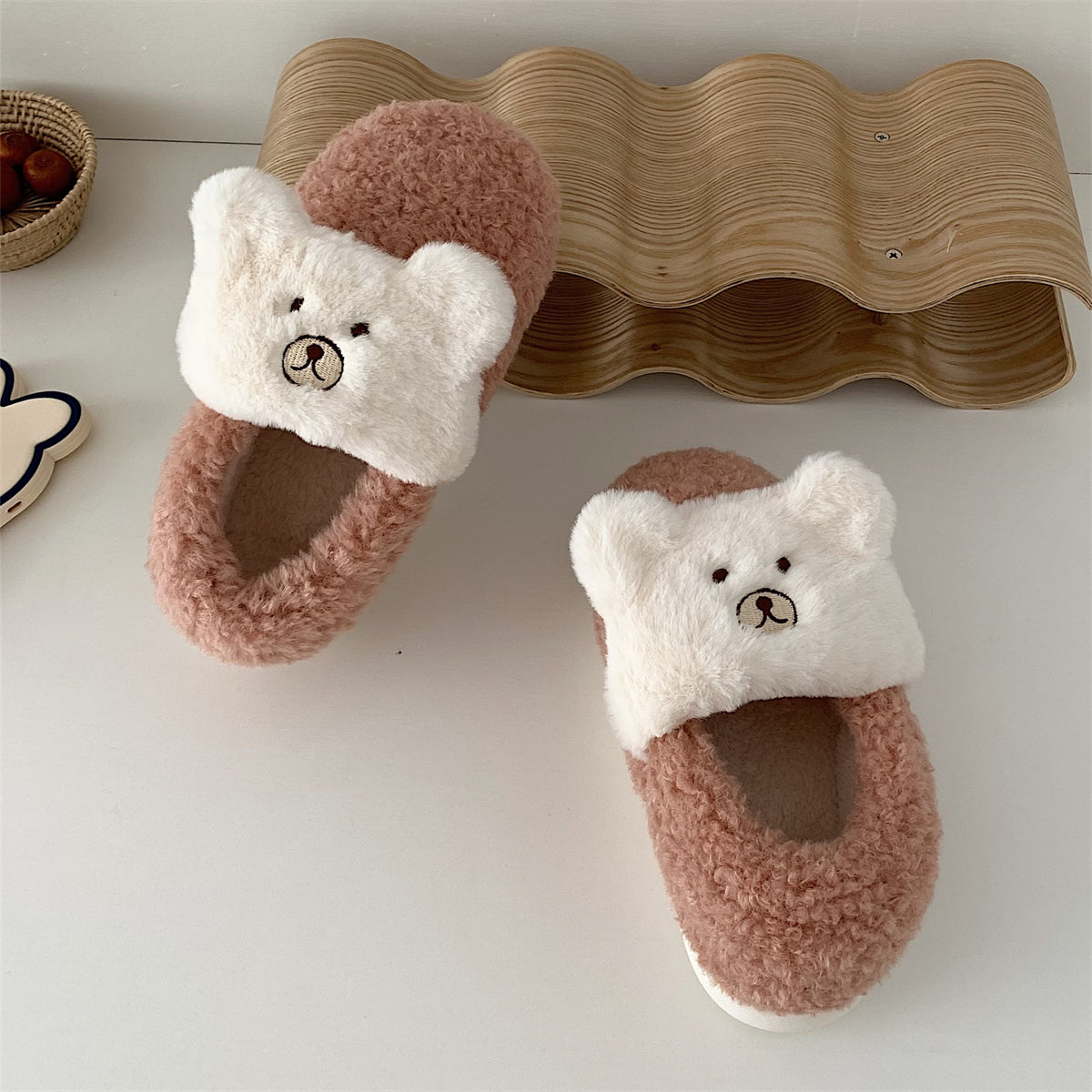 Women's Plush Bag Heel Cotton Shoes